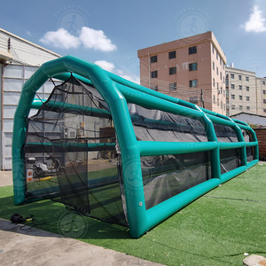 Cage De Baseball Gonflable Ejia – Cage De Frappe Extérieure, Pour Entraînement, Avec Souffleur Et Kit De Réparation