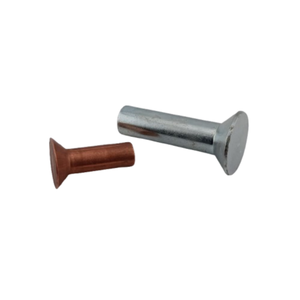 Remache de Cabeza Avellanada Sólida de Latón, 6mm de Diámetro, 10mm de Longitud, Acabado Crudo, DIN661 - Product Image 1