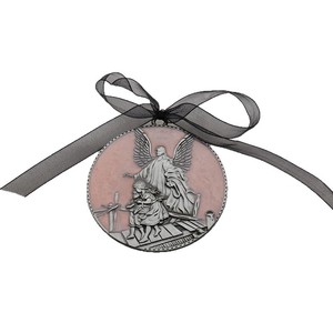 Ornamenti cattolici incisi nastro d'angelo in metallo Vintage ciondolo intagliato porta di casa finestra decorazione della parete accessori per gioielli - Product Image 6