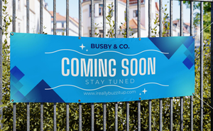 Premium Anti-Fade Matte Finish Vinyl <b>Banner</b> Custom Size Full Color Grommet Print for Construction Site Safety Notice - Product Image 5