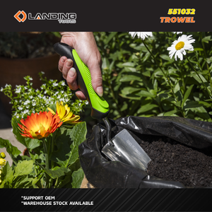 551032 Truelle de jardin robuste en acier inoxydable avec poignée ergonomique pour la plantation, le creusement et le désherbage - Product Image 5
