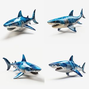 Figura de juguete de tiburón de plástico de dibujos animados para niños de 5 a 7 años. - Product Image 5