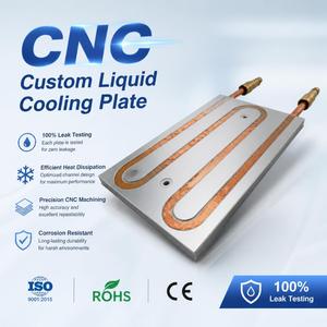 Plaque de refroidissement liquide en aluminium usinée sur mesure par CNC pour pack de batteries de véhicules électriques et onduleur, dissipation thermique haute efficacité - Product Image 1