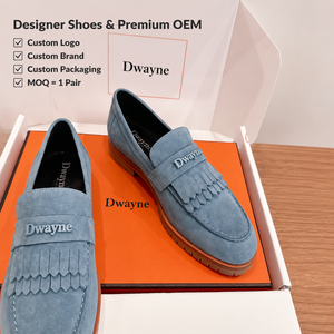 Zapatos de Diseñador de Lujo 2026 para Hombre y Mujer, Mocasines de Gamuza de Alta Calidad, Azules con Flecos, Casuales, Elegantes, para Oficina, Estilo Nuevo - Product Image 1