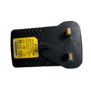 24V 1A wall plug US/EU/UK/AU POE Power Adapter 100-240V power over ethernet adapter for cctv camera