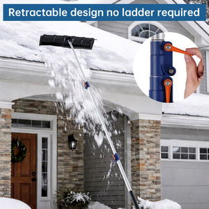 Alat Pembersih Salju Teleskopik dengan Rake Lebar, 3 Bagian Tabung, dan Gagang Anti-Selip untuk Membersihkan Atap Rumah, Truk, dan Daun - Product Image 3