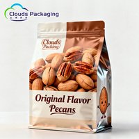 Op maat gemaakte snackverpakking pouch van PET composiet, achtzijdig geseald, heatseal, staande pouch, food grade, geschikt voor gelei en pijnboompitten