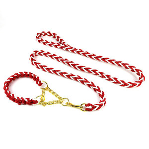 Set di collare per guinzaglio per cani intrecciato in corda paracord regolabile da esterno <span class=keywords><strong>S</strong></span> M <span class=keywords><strong>L</strong></span> XL - Product Image 3