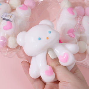 Juguetes de Peluche Suaves de la Serie de Animales Blancos, Lindos y Puros, para Aliviar el Estrés, Creativos, de Material TPE, Unisex, Regalos Novedosos para la Habitación de los Niños - Product Image 2