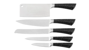 Juego de 5 <span class=keywords><strong>Cuchillos</strong></span> de Cocina de Acero Inoxidable, Cuchillo para Carne, Cuchillo para Pan, Cuchillo <span class=keywords><strong>Universal</strong></span> para Frutas - Product Image 5
