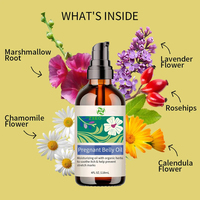 Huile naturelle pour le ventre de la femme enceinte Aide à l'élimination des vergetures Massage de grossesse Huile d'olive à la vitamine E