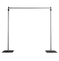 Kit de Tubos y Cortinas Ajustables, Portátiles y Ligeros, Soporte de Aluminio Resistente para Decoración de Eventos, Fiestas y Bodas