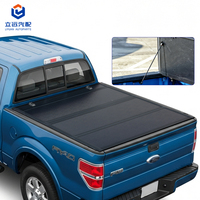 Couverture de benne rigide en aluminium à profil bas, pliable en quatre parties, pour Ford F-150 Styleside 2009-2014, benne de 6,5 pi (78 po), accessoires extérieurs