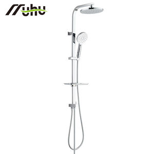 Système de douche mural réglable à 3 fonctions, chromé, haute qualité, acier inoxydable SS304, ensemble de douche pour bain - Product Image 2