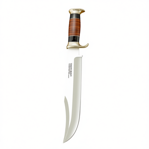 Crocodile Dundee Bowie Hunting Knife Custom Handmade D2 Steel Blade with Leather Sheath, Ergonomic Grip, Ideal Gift for Outdoors - Product Image 1