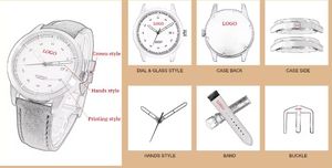 Reloj de pulsera de negocios automático de lujo con logotipo personalizado 904L Acero inoxidable 36mm y 41mm Tamaños Pantalla de esfera de puntero luminoso impermeable - Product Image 6