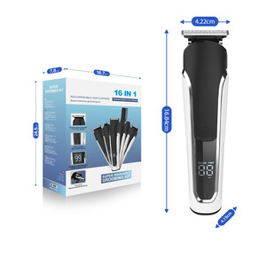 เครื่องตัดขนพร้อมจอ LCD ชาร์จ USB กันน้ำ สำหรับผู้ชาย ใช้สำหรับช่างตัดผม - Product Image 3