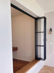 Fenêtre coulissante pliante sans cadre en alliage d'aluminium VOBO Avant <span class=keywords><strong>Garde</strong></span>, système triple synchronisé, cuisine, salle <span class=keywords><strong>de</strong></span> bain, extérieur - Product Image 3