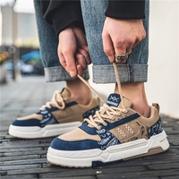 Chaussures de sport décontractées pour hommes en cuir personnalisé de haute qualité avec logo personnalisé en gros