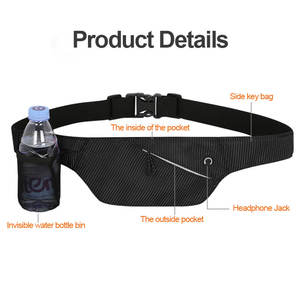 Riñonera multifunción, riñonera de moda oculta, riñonera individual <span class=keywords><strong>para</strong></span> botella de <span class=keywords><strong>agua</strong></span>, riñonera personalizada <span class=keywords><strong>2020</strong></span> - Product Image 2