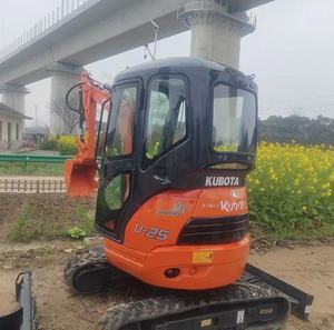 Excavadora de segunda mano Kubota U25 usada, miniexcavadora de 2.5 toneladas, 2 toneladas, 3 toneladas, original de Japón en stock, con certificación CE. - Product Image 2