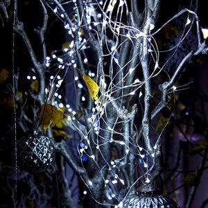 <span class=keywords><strong>Guirlandes</strong></span> <span class=keywords><strong>lumineuses</strong></span> <span class=keywords><strong>solaires</strong></span> en fil de cuivre pour Noël, ambiance festive, décoration extérieure de cour, lumières féériques étanches avec télécommande - Product Image 4