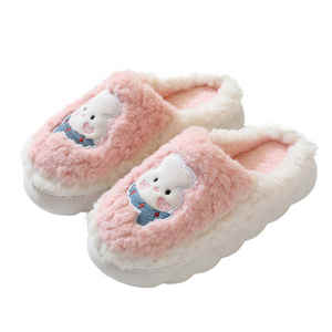 Hot <b>Sale</b> Wholesale TPR Sole Fuzzy slippers Women Plush Fabric Shoe Upper Furry slippers <b>for</b> Women With Most Popular - Product Image 6
