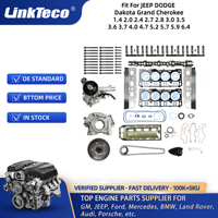 Linkteco Suku Cadang Mesin Mobil Overhaul Set Gasket Kepala Silinder Lengkap untuk Jeep Dodge Chrysler Grand Cherokee 1.4 2.0 2.7 3.6 5.7