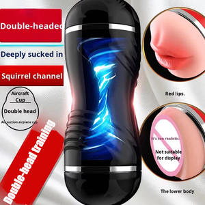 TT FOREST 2-in-1 Männliches Masturbationsgerät mit Realistischer Textur Flugzeugbecher-Design Vagina-Funktion Erwachsenen-Spielzeug Sex-Spielzeug - Product Image 4