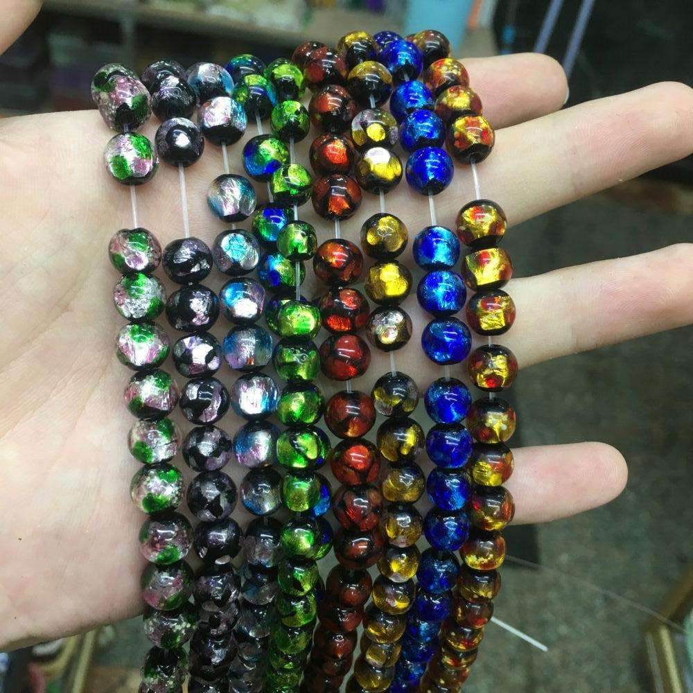 Wholesale Multicolor Luminous Round Glass Beads for DIY