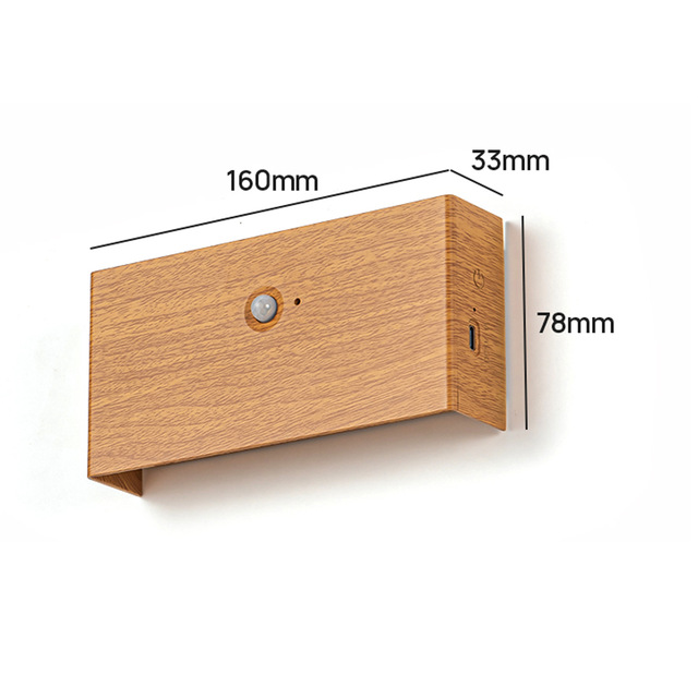 Wire Free Magnetic Suction LED Induction Wall Lamp with Human Body Sensor for Home Bedroom Living Room Cross Border Usage