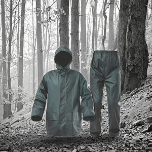 Xl Waterdichte Jas Met Capuchon Voor Volwassenen-Zwarte Regenkleding Voor Één Persoon Modieus Voor Buitensporten - Product Image 4