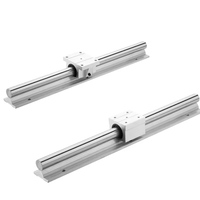 Rail de guidage linéaire SBR16 pour système de glissière CNC, blocs SBR16UU SBR16LUU