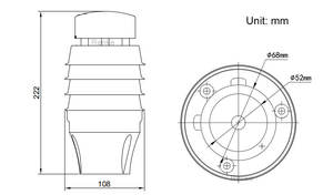 Outdoor Mini Wetters tation Wind geschwindigkeit richtungs sensor Ultraschall-Anemometer - Product Image 6