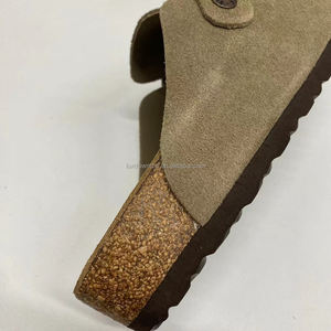 Pantuflas Burken 100% de Cuero Vacuno de Primera Calidad para Hombre y Mujer, Zuecos de Corcho con Plantilla Suave, Zapatos Mule para el Hogar o Exteriores, Mocasines Casuales - Product Image 6