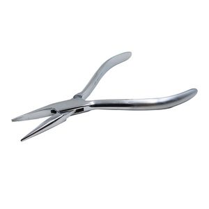 Dental Kangqiao 121 #   Alicates de punta plana de acero inoxidable, alicates para doblar alambre, alicates de punta fina para técnicos - Product Image 1