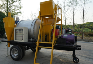 Mélangeur mobile SLJ-5 avec moteur et pompe à commande PLC, capacité de 3-5t/h, entièrement automatique, équipement de construction économe en énergie - Product Image 5