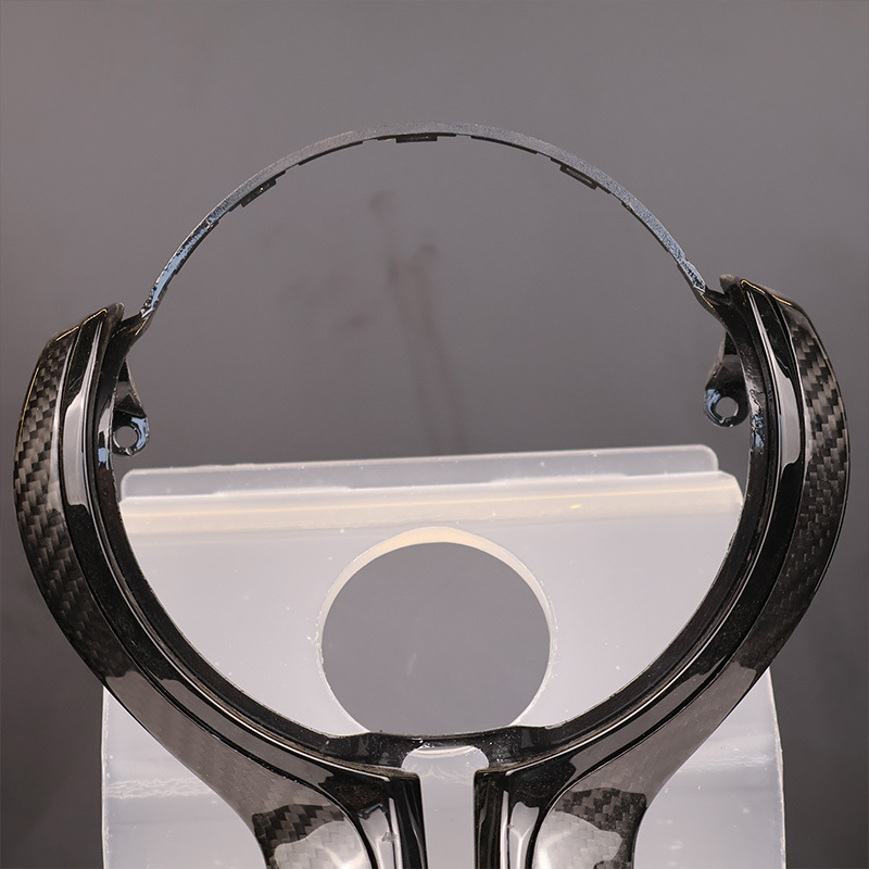 Carbon Fiber Steering Wheel Panel Frame Trim Cover (BMW Fitment), photo 4