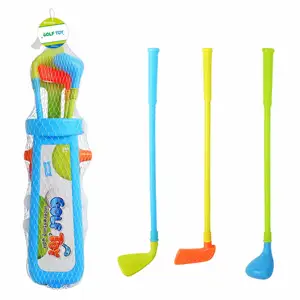 室内室外后院家庭亲子游戏玩具生日礼物早教便携式塑料儿童高尔夫俱乐部套装
