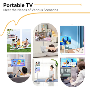 Personalizzare schermi di grandi <span class=keywords><strong>dimensioni</strong></span> di alta qualità Display <span class=keywords><strong>32</strong></span> pollici Mobile portatile TV Smart Tv Mobile portatile su ruote - Product Image 5