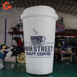 Balon cangkir iklan tiup Raksasa Model promosi acara cangkir kopi dan tenda botol dan jenis lengkungan - Product Image 4