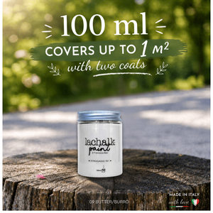 09 BUTTER 100 ml LaChalk the evolution of <b>chalk</b> paint Where <b>chalk</b> meets resin: Hybrid <b>Chalk</b> Resin Paint made in Italy - Product Image 2