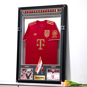 Vitrina de Pared con <span class=keywords><strong>Marco</strong></span> Personalizado para Exhibir Camisetas de Fútbol Firmadas, Caja de Exhibición para Artículos Deportivos de Fútbol y Baloncesto - Product Image 3