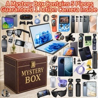 Guaranteed Action Camera Inside Mystery Box Mobile Phone Surprise With Random Electronics Smartwatch Laptop Tablet Earphone Gift