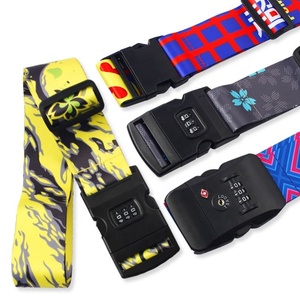 Sangle Jacquard à sublimation personnalisée Accessoires Ceinture de voyage réglable Bagages Tsa Sangle de bagage - Product Image 6