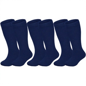 Chaussettes de sport mi-hautes côtelées, chaussettes de base athlétiques respirantes, antidérapantes et de compression pour le football, le soccer et le rugby - Product Image 2