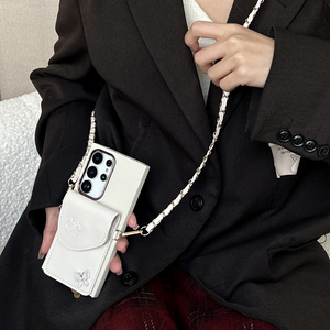 Funda de Teléfono de Cuero con Diseño de Mariposa, Estilo Cartera Multifuncional para la Serie <span class=keywords><strong>S</strong></span>, Protección Antigolpes - Product Image 6