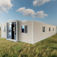 Maison modulaire préfabriquée en conteneur extensible de 40 pieds pour habitation ou bureau