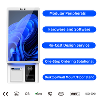 Terminal de Punto de Venta con Pantalla Táctil de 15.6 y 21.5 Pulgadas, Autoservicio para Restaurantes, Escáner QR, Impresora de Tickets, Kiosco de Pedidos y Pagos