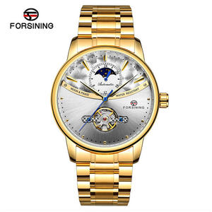 <span class=keywords><strong>Montre</strong></span> automatique Forsining <span class=keywords><strong>pour</strong></span> <span class=keywords><strong>homme</strong></span>, phase de lune bleue, tourbillon, montres mécaniques, bracelet en acier noir, étanche - Product Image 5